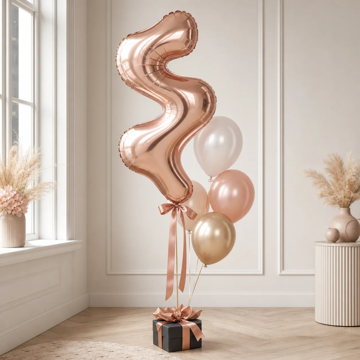 Balon cyfra z helem
