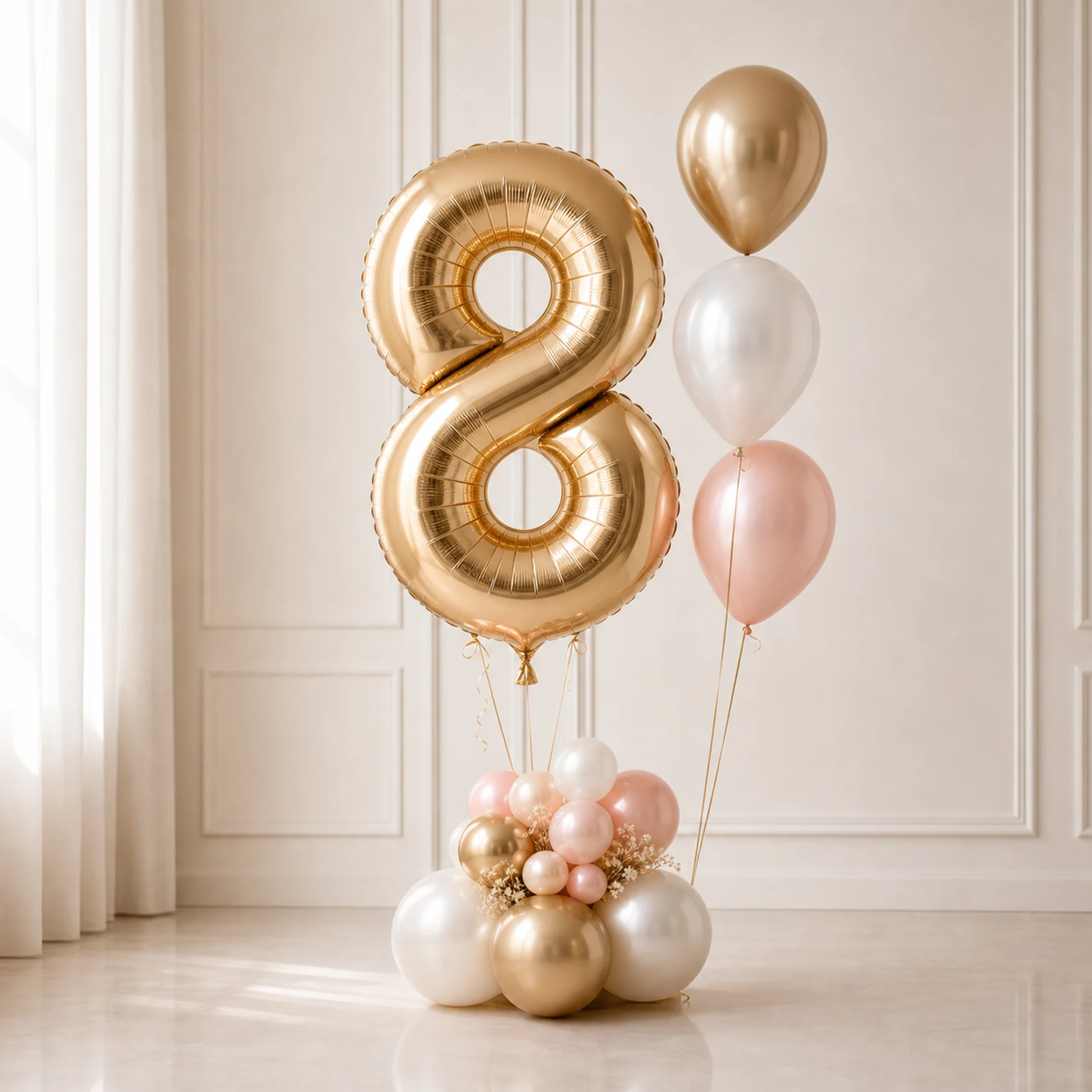 Balon cyfra z helem